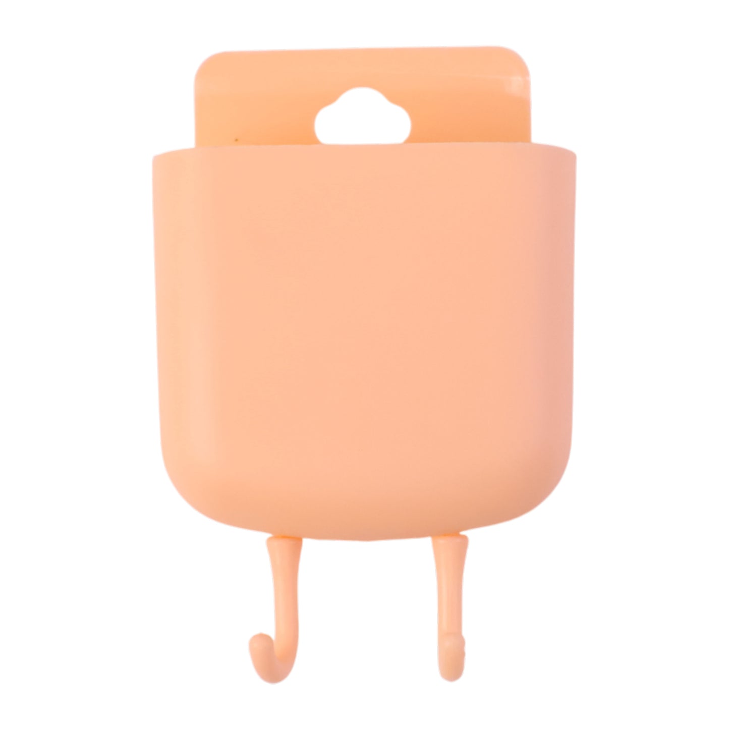 Plastic Wall Mount Holder with Hooks for Mobile Charging & Storage - 1 Pc - Happy Price - Image 4