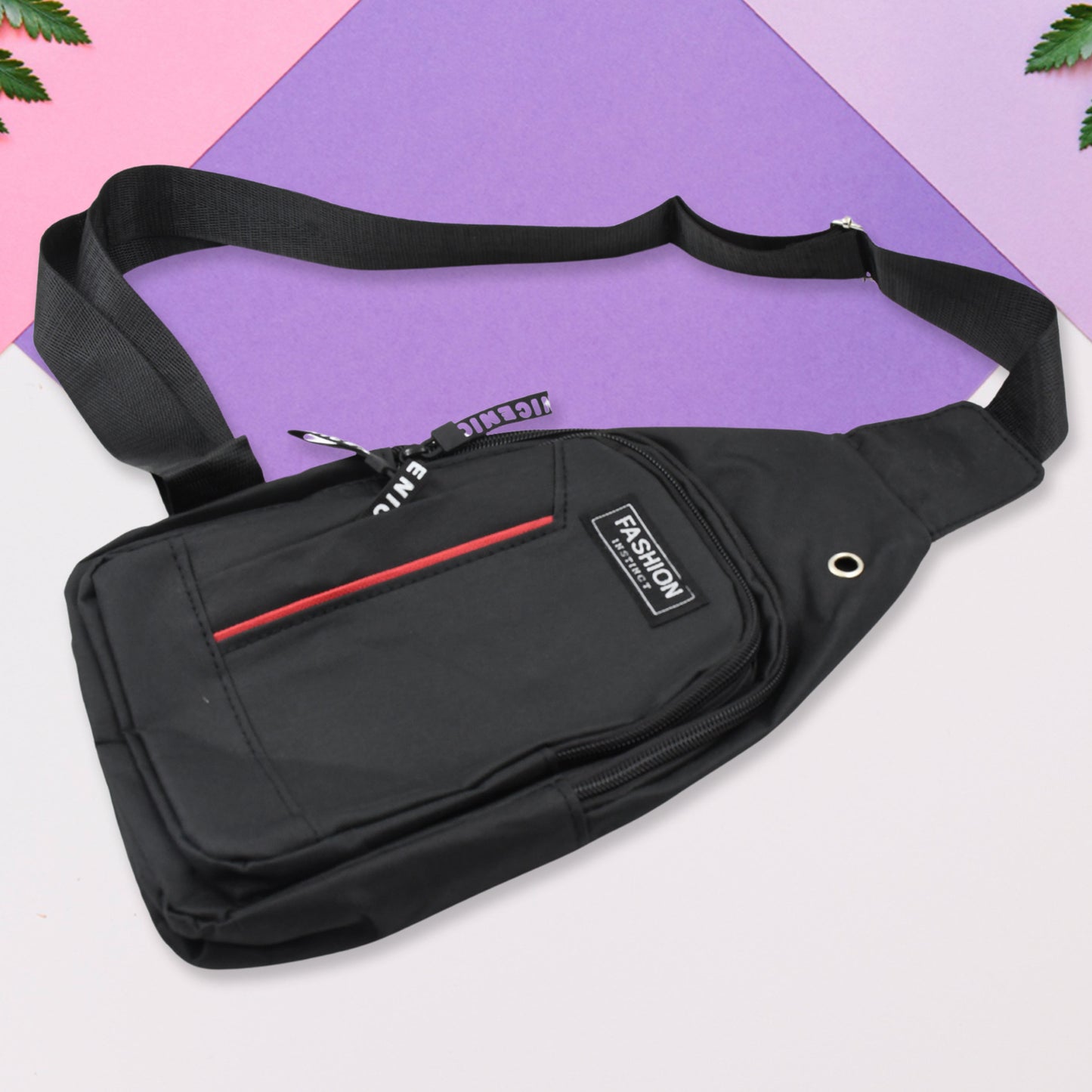 Waterproof Anti Theft Cross-body Fanny Pack Waist Bag Shoulder Bags Chest Men Casual Fashion Usb Charging Earphone Hook Sling Travel Bag (1 Pc) - Happy Price - Image 2