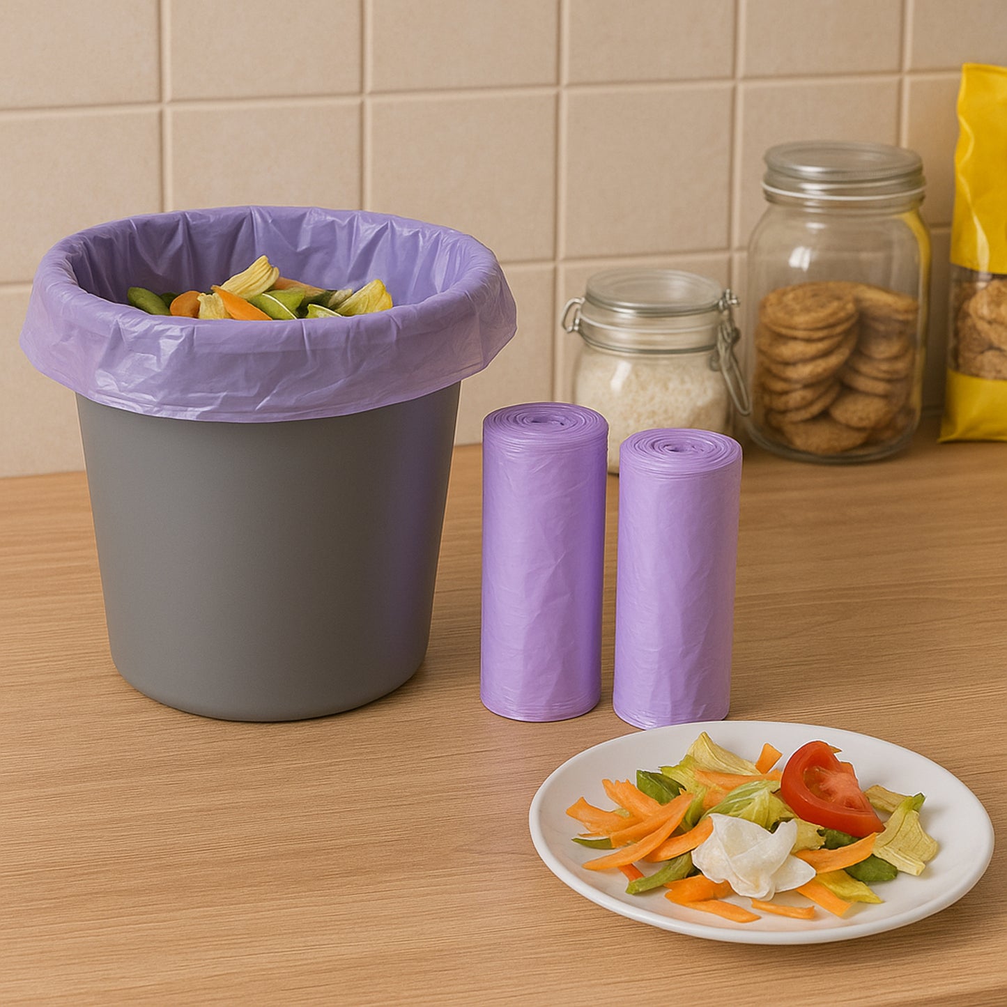 Durable Garbage Bags 50x60 Cm - 2 Rolls for Home & Office - Happy Price - Image 5