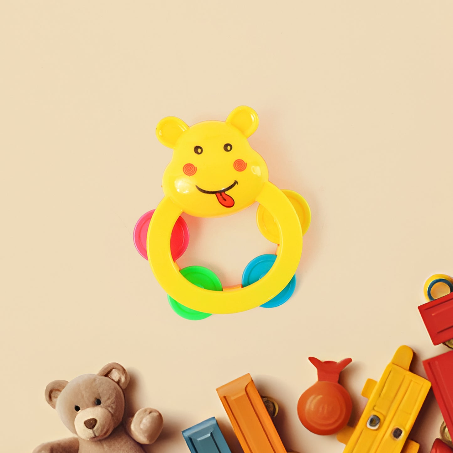 3 Pcs Set Colorful Animal Shape Baby Rattle Toy - Happy Price - Image 3
