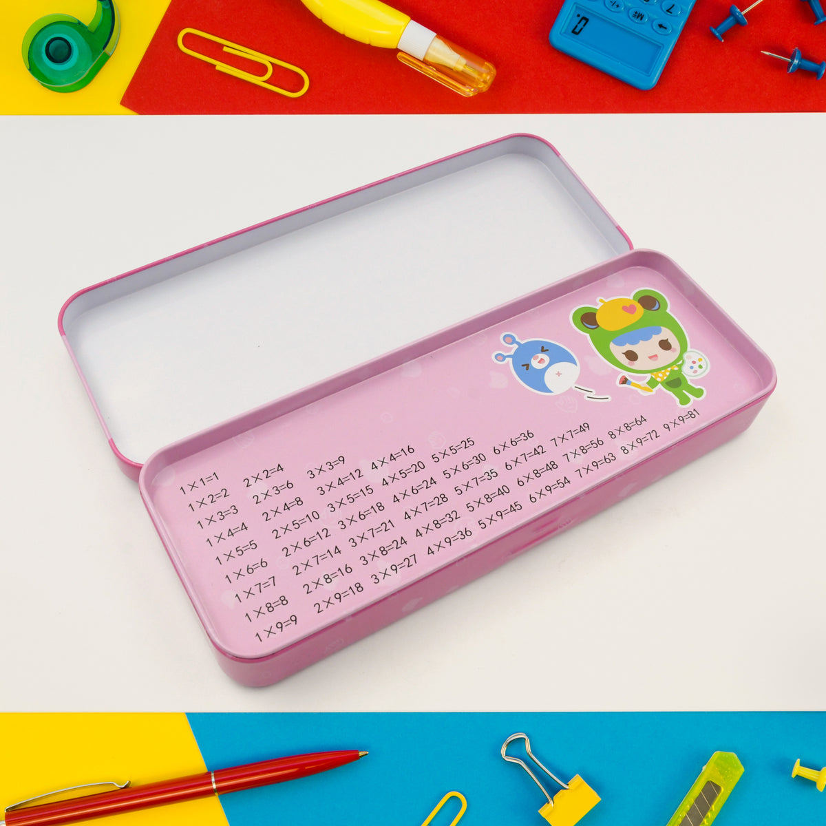 12 Pcs Stationery Kit 1 Pencil Box Compass Box 1 Eraser 1 Scissors 1 Ruler 4 Pencil 2 Diary 1 Bottle 1 Sharpener Stationary Set For Kids Birthday Return Gifts For Kids Stationary Gift Set (12 Pcs Set) - Happy Price - Image 6