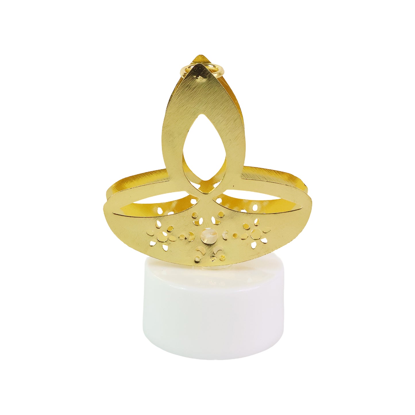 12 Pc Golden Diya LED Tealight Candles - Flameless Decorative Lights for Home & Festivals - Happy Price - Image 4
