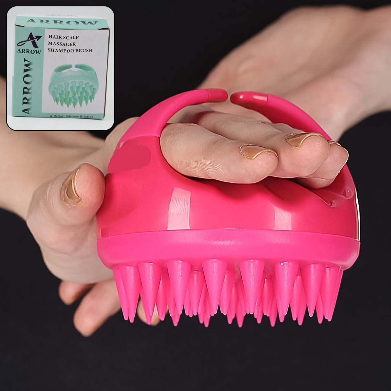 Scalp & Head Massager Comb (1 Pc) for Hair Care - Happy Price - Image 1