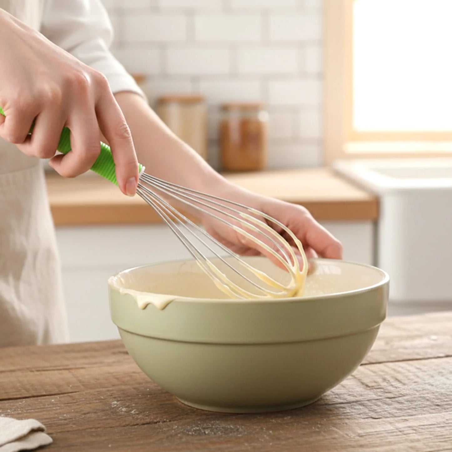 16cm Stainless Steel Hand Whisk for Baking & Kitchen - Happy Price - Image 3