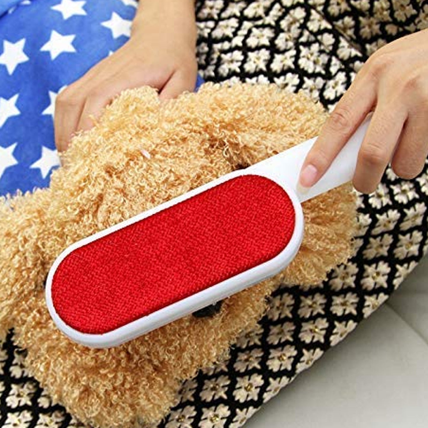 Reusable Pet Fur & Hair Remover Brush with Self-Cleaning Base - Happy Price - Image 3