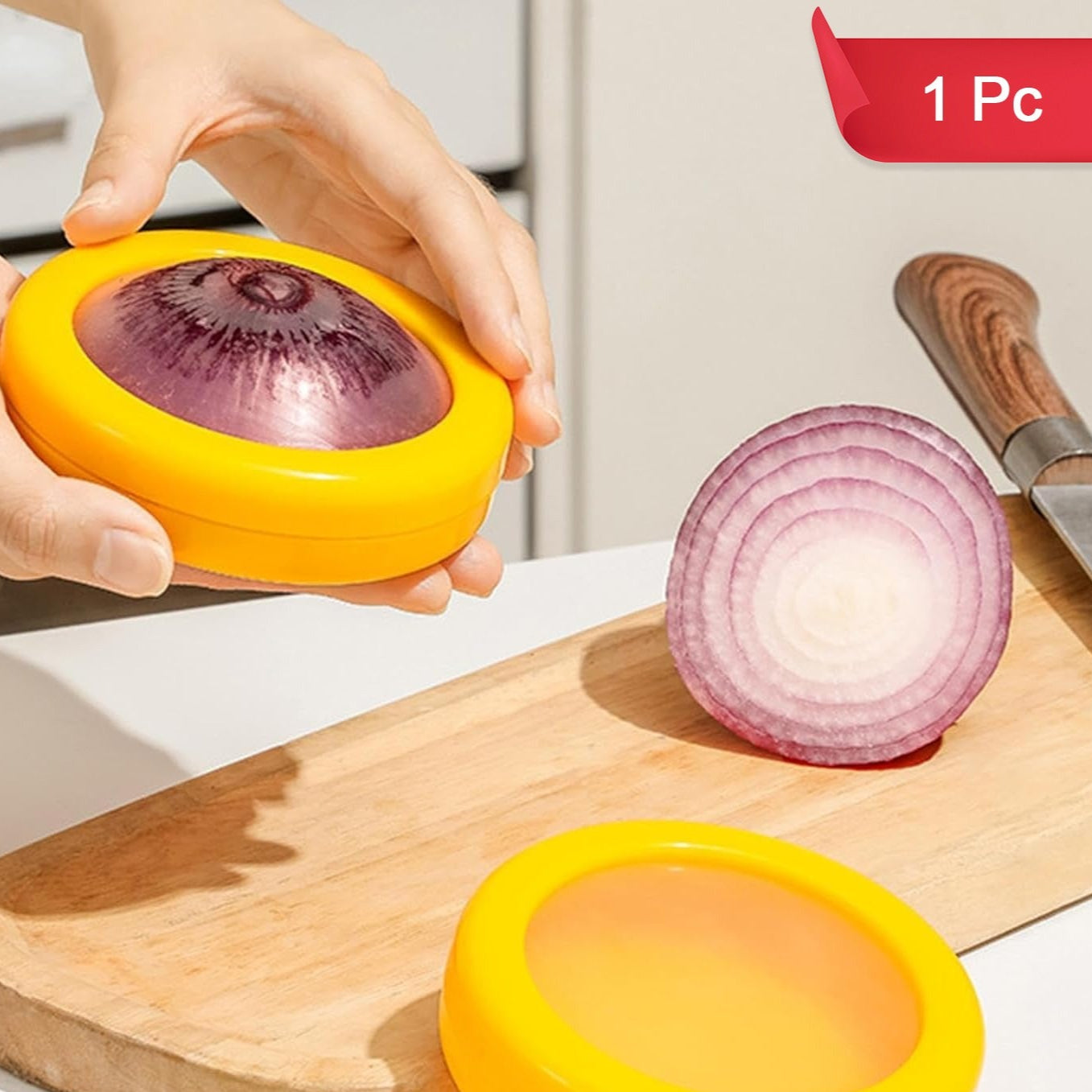 Vegetable Container Premium Fruits Saver Keeper (1 Pc Yellow) - Happy Price - Image 2