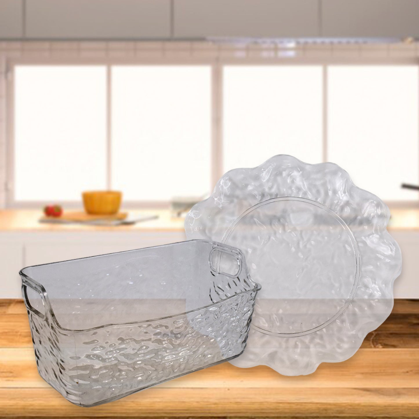 9 In 1 Plastic Bowl With Serving Tray Plates Set - Happy Price - Image 5