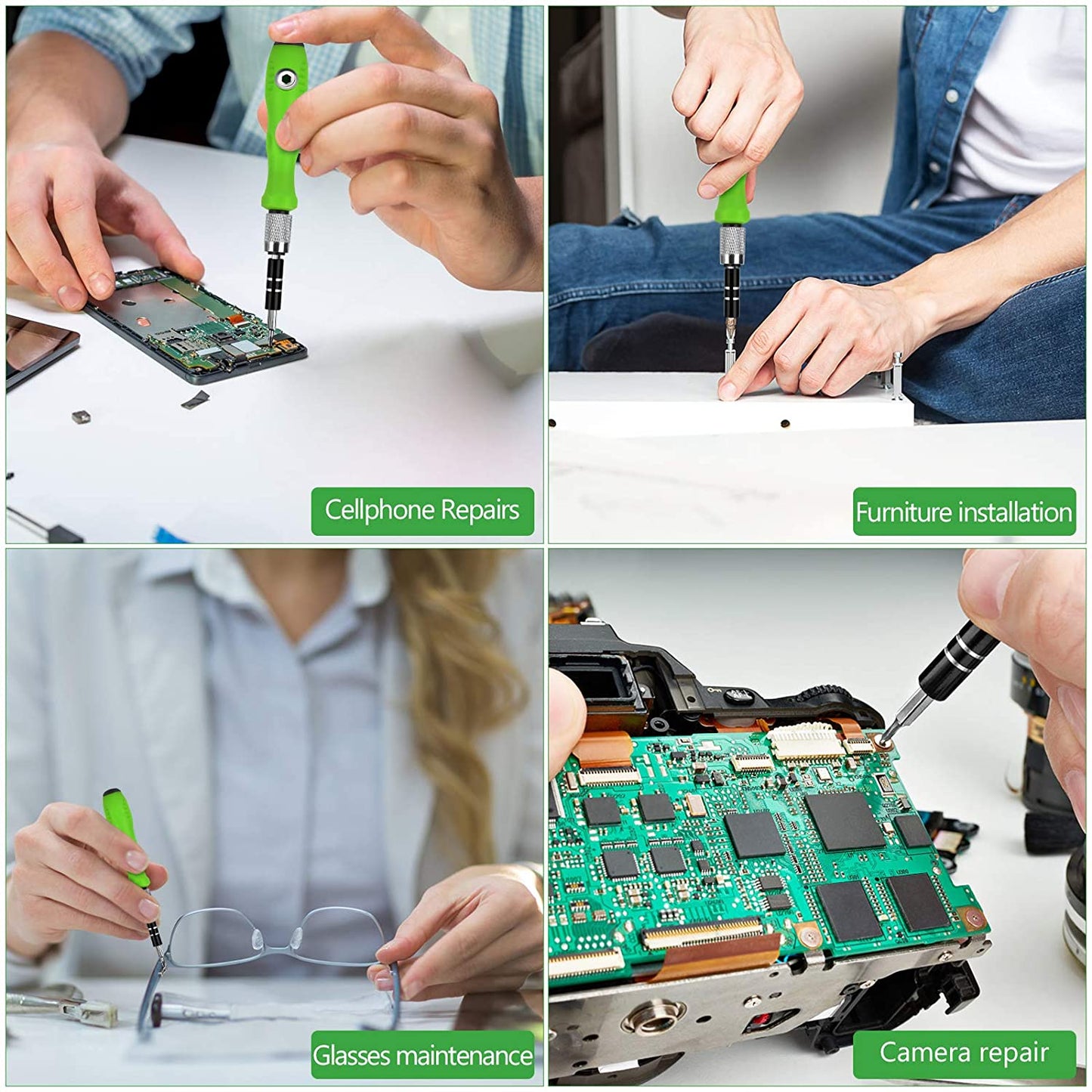 32 In 1 Mini Screwdriver Bits Set With Magnetic Flexible Extension Rod - Happy Price - Image 4