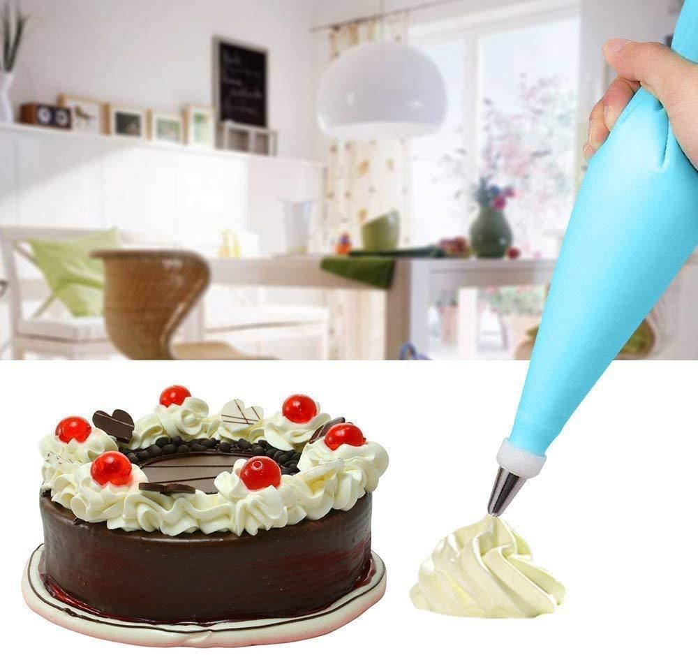 Cake Decorating Nozzle With Piping Bag Stainless Steel Piping Cream Frosting Nozzles - Happy Price - Image 3