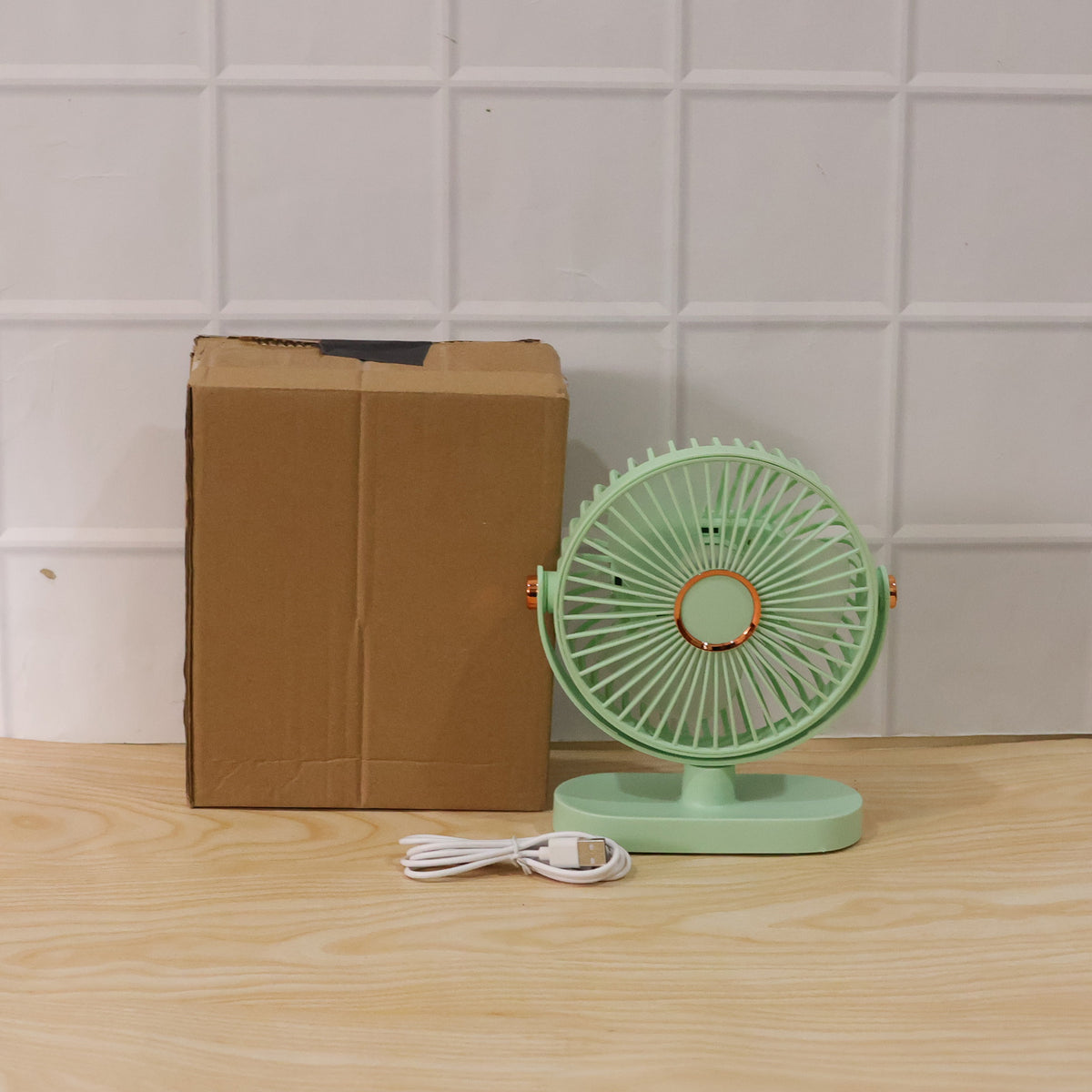 Compact Rechargeable USB Desk Fan - Portable Personal Cooling Fan (1 Pc) - Happy Price - Image 7