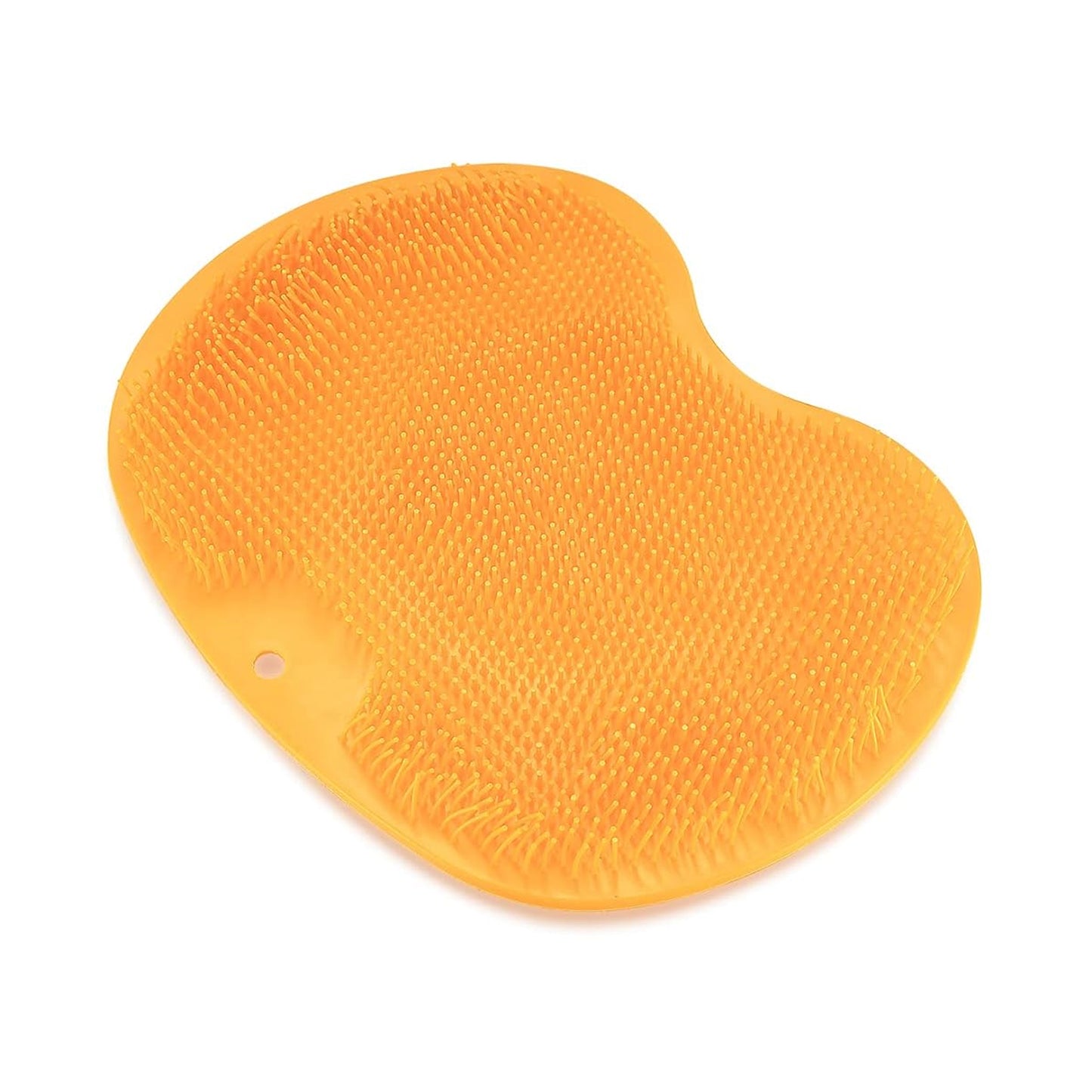 Yellow Silicone Foot Scrubber Mat with Suction Cups for Shower - Happy Price - Image 4