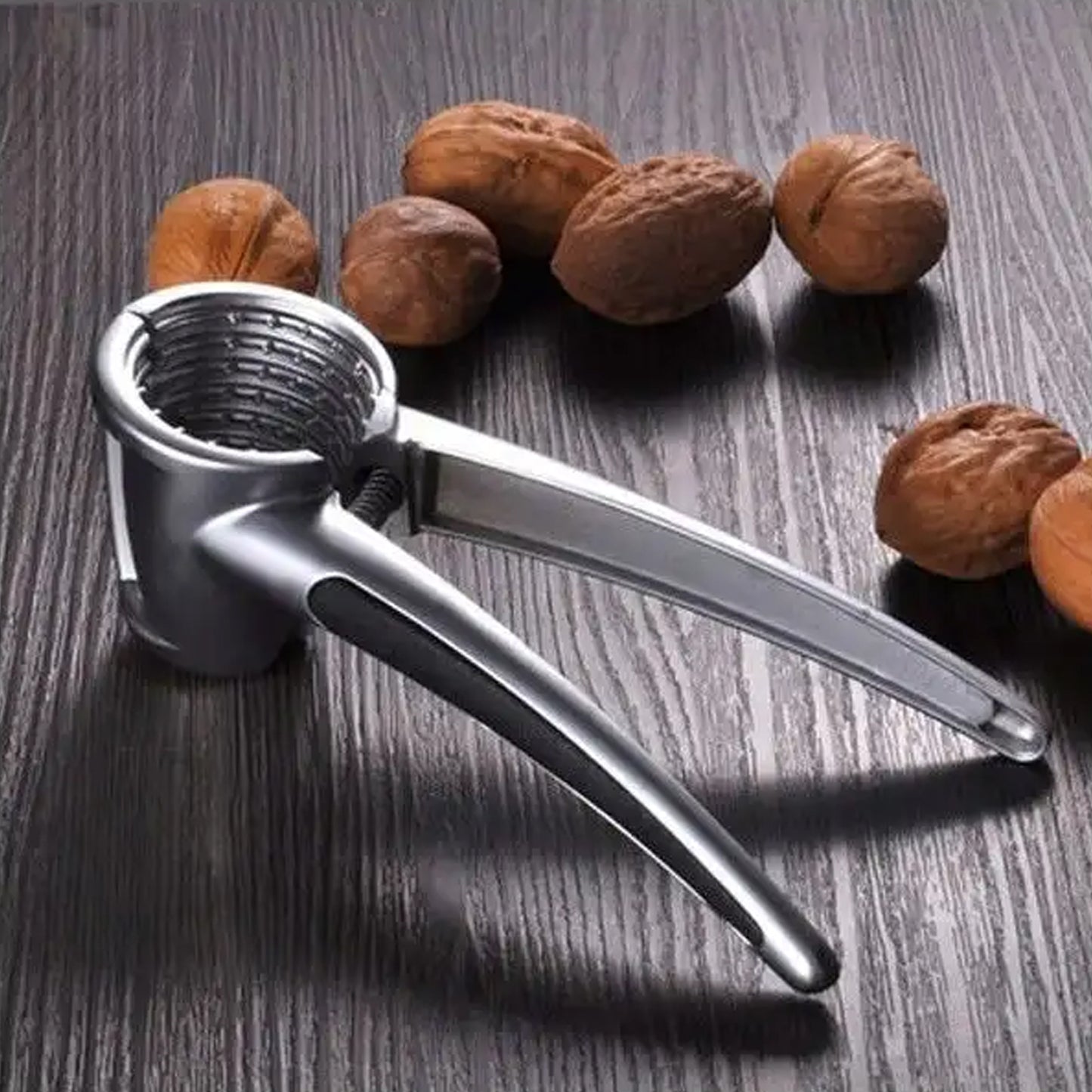 Walnut Cracker Luxury Die Cast Stainless Alloy Nut Cutter Walnut Clamp Plier Portable Smart Walnut Akhrot Pincers Bottle Opener For Pecans Almonds Brazil Nuts - Happy Price - Image 3