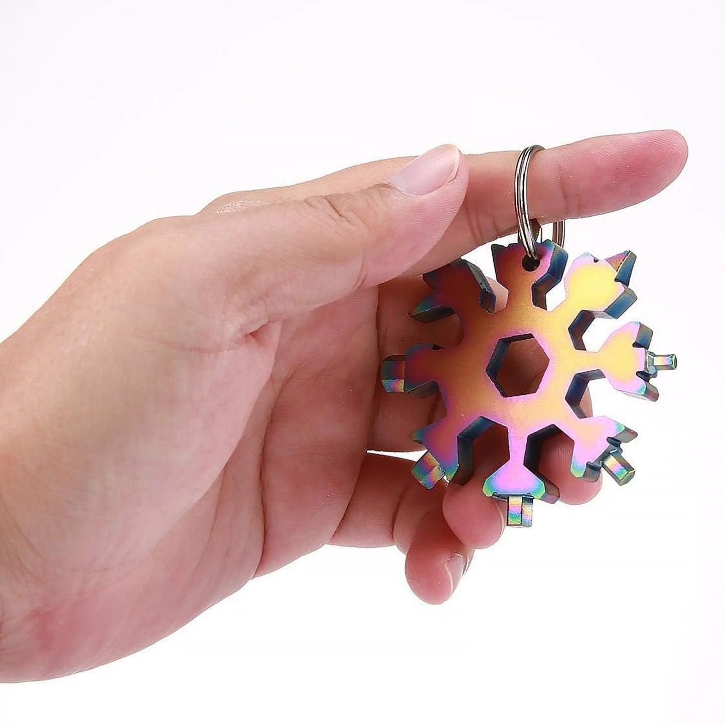 Durable Portable 18 In 1 Snowflake Multi-tool Snowflake Bottle Opener Flat Phillips Screwdriver Kit Wrench - Happy Price - Image 5