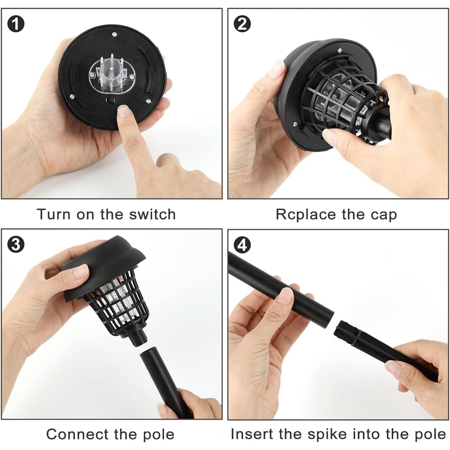 5 Pc Solar Mosquito Killer Garden Light - Outdoor Bug Zapper Lamp - Happy Price - Image 3