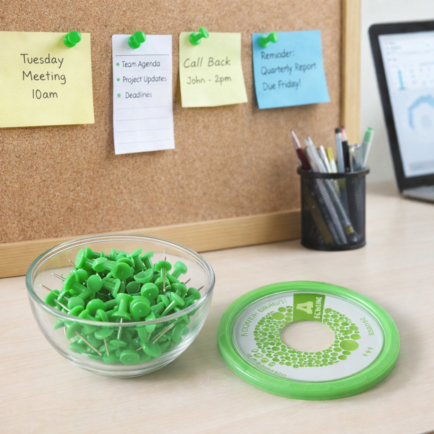 70 Pcs Plastic Head Push Pins Set for Notice Boards - Happy Price - Image 3