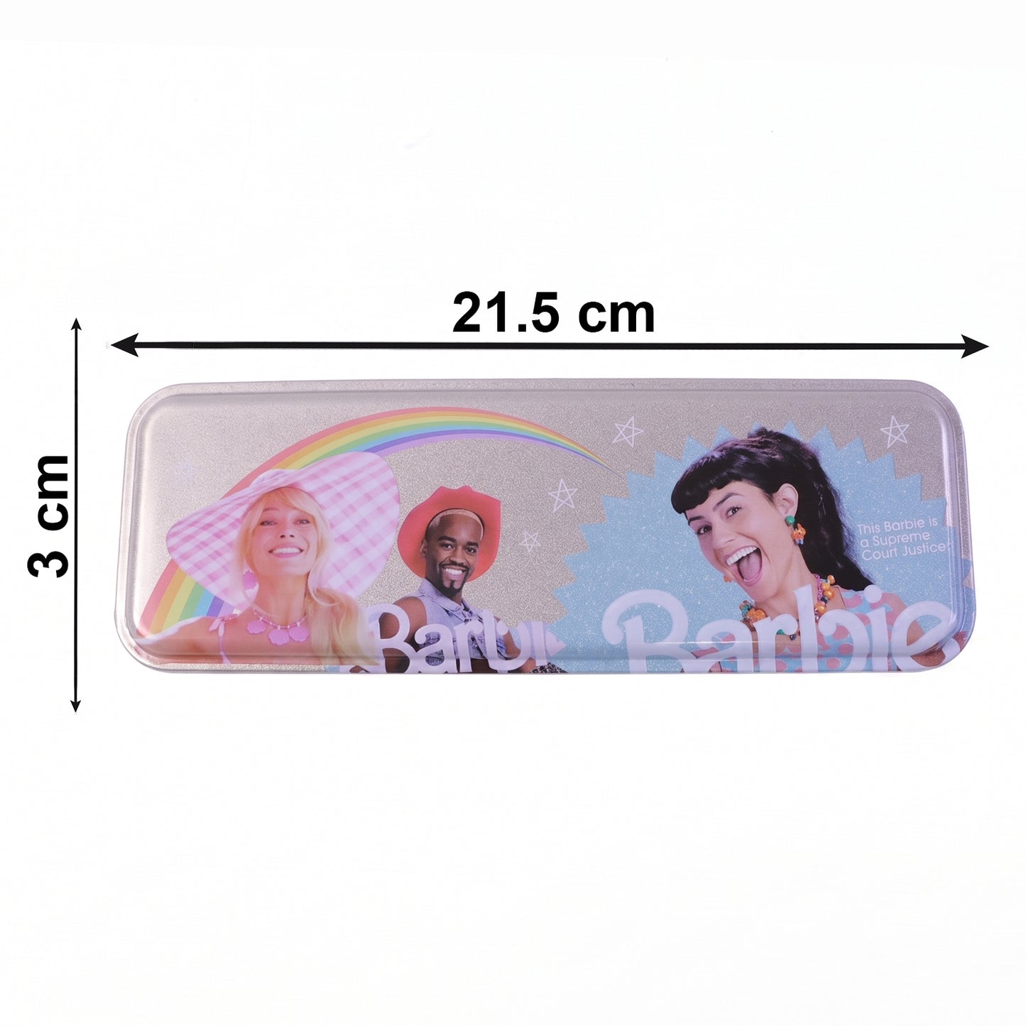 5-in-1 Kids Metal Stationery Box Set with Pen, Scale, Eraser & Scissors - 1 Pc - Great Price - Image 5
