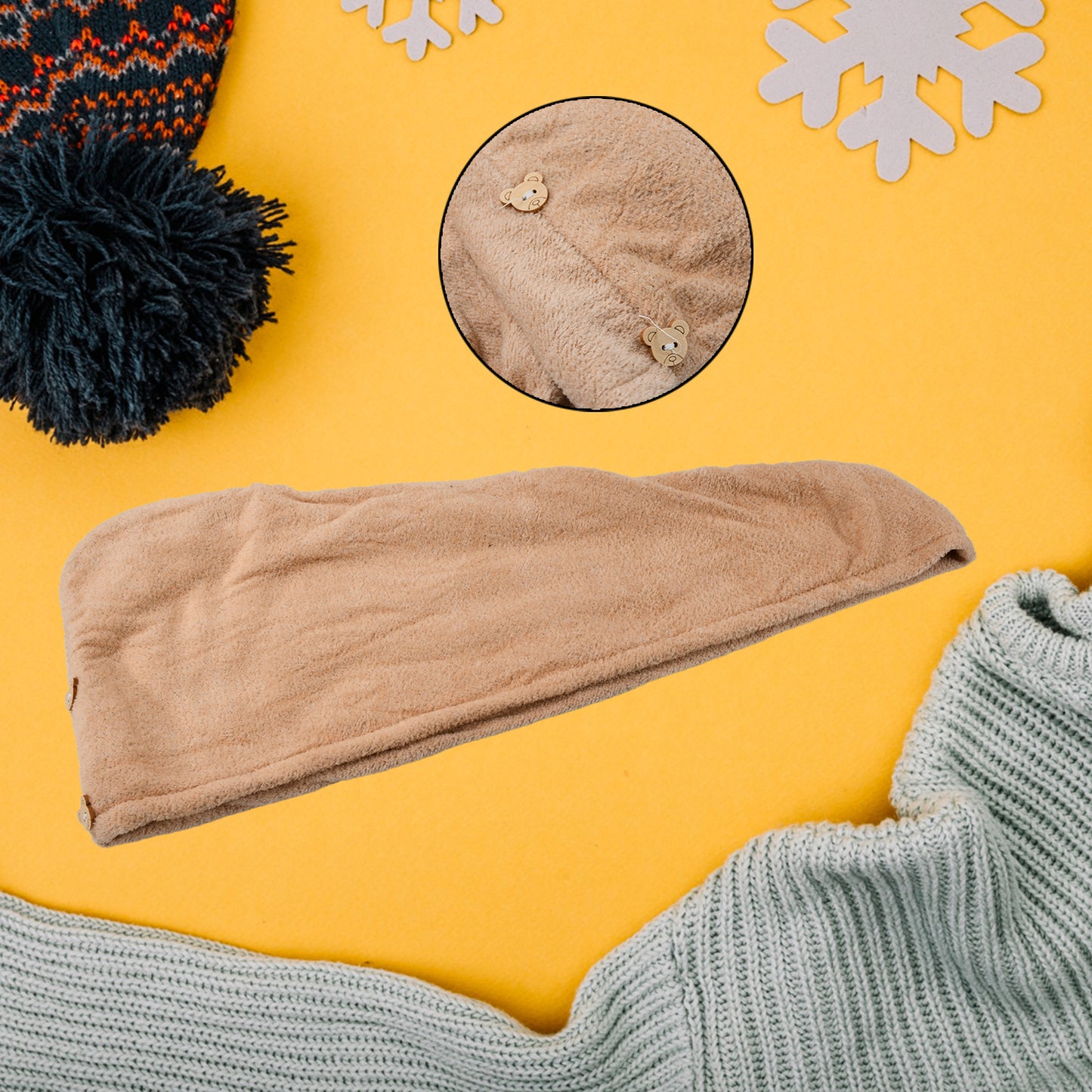 Microfiber Hair Wrap Towel Cap Quick Turban Hair-drying Absorbent Microfiber Towel Dry Shower Caps (1 Pc) - Happy Price - Image 4