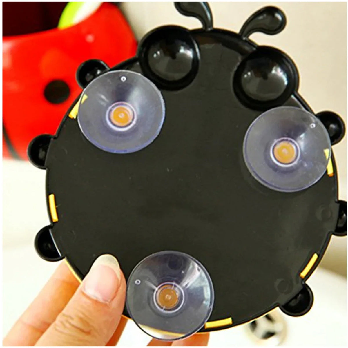 Cute Ladybug Toothbrush Holder with Bamboo Toothbrushes - Wall Mount Organizer - Happy Price - Image 5