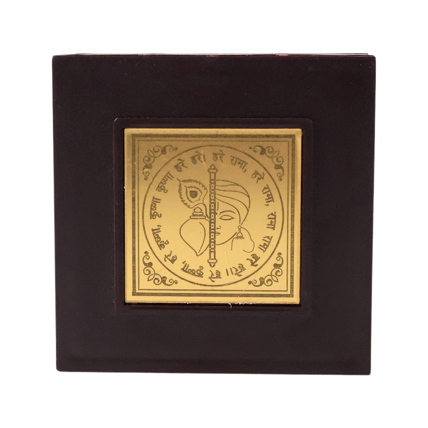 Golden Charan Paduka Set in Wooden Box - Spiritual Pooja Accessory - Happy Price - Image 4