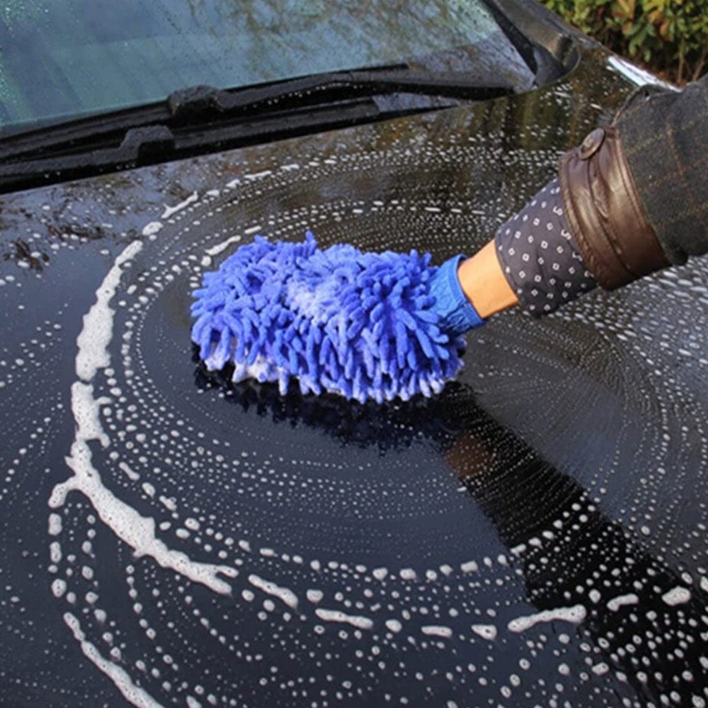 Microfiber Cleaning Mitt Glove (1 Pc) - Gentle & Absorbent for Cars & Home - Happy Price - Image 6