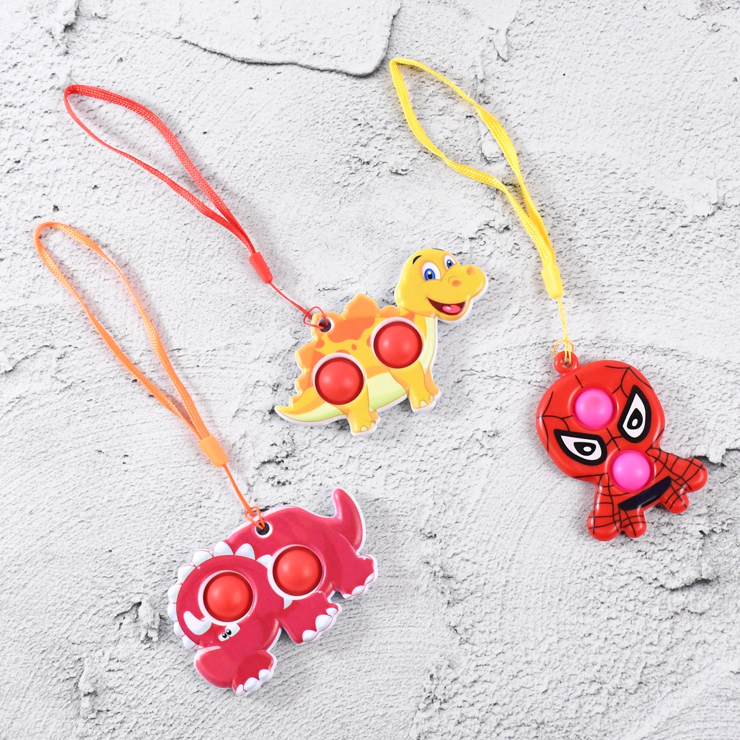 Silicone Push Pop Bubble Fidget Toy Keychain (1 Pc) - Happy Price - Image 4