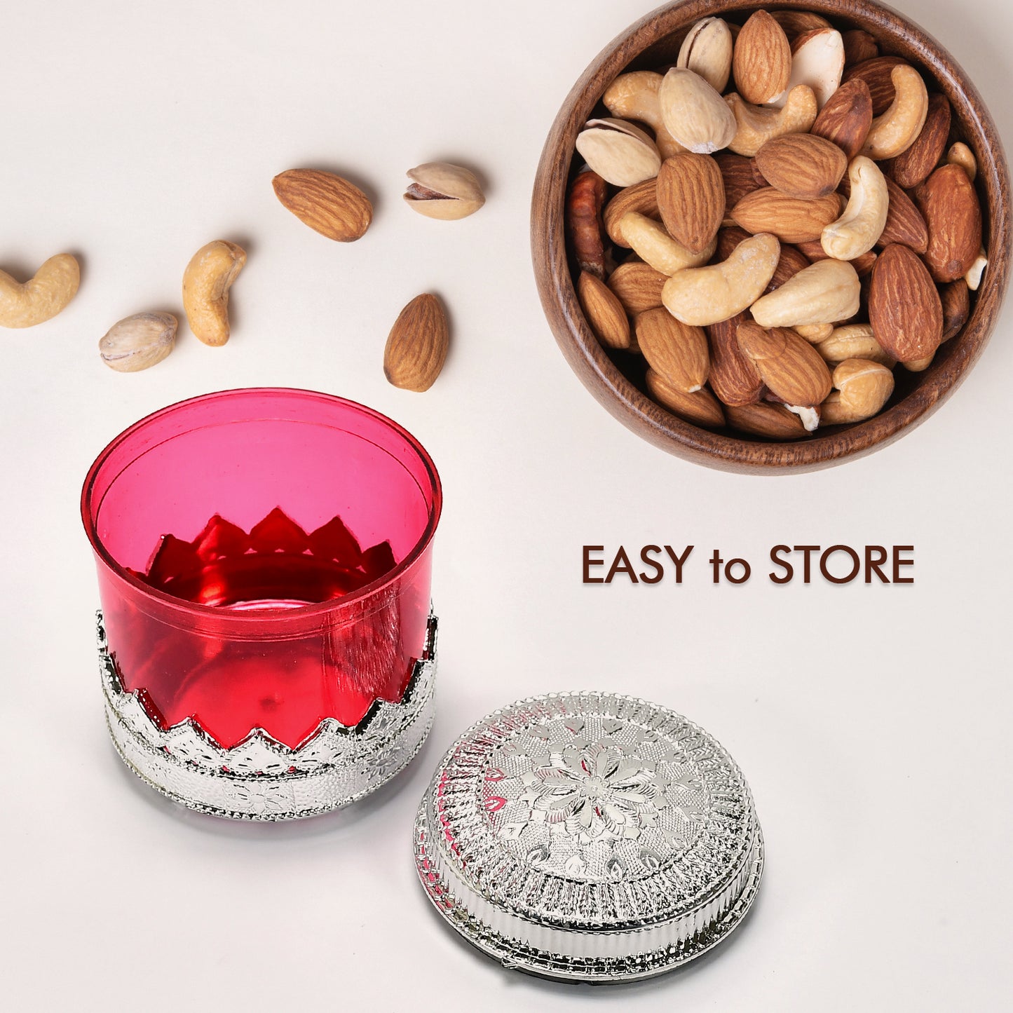 Diamond Design Dryfruit Storage Container Or Storage Box - Happy Price - Image 4