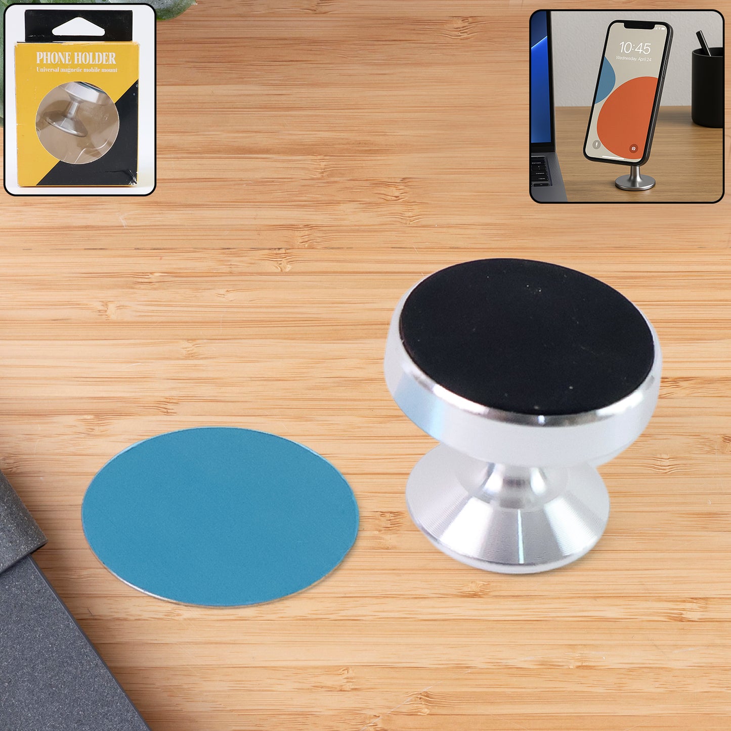 Universal Magnetic Mobile Phone Holder Stand - Happy Price - Image 2