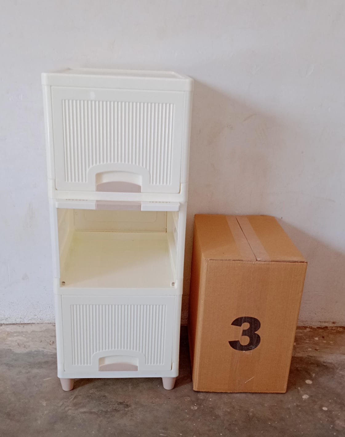 Multipurpose Storage Cabinet Storage Solutions Plastic Drawers Multi Layer Wardrobe Storage Drawers Foldable Multipurpose Drawer Units For Kitchen Bathroom Bedroom Cloth (3layer) - Happy Price - Image 6