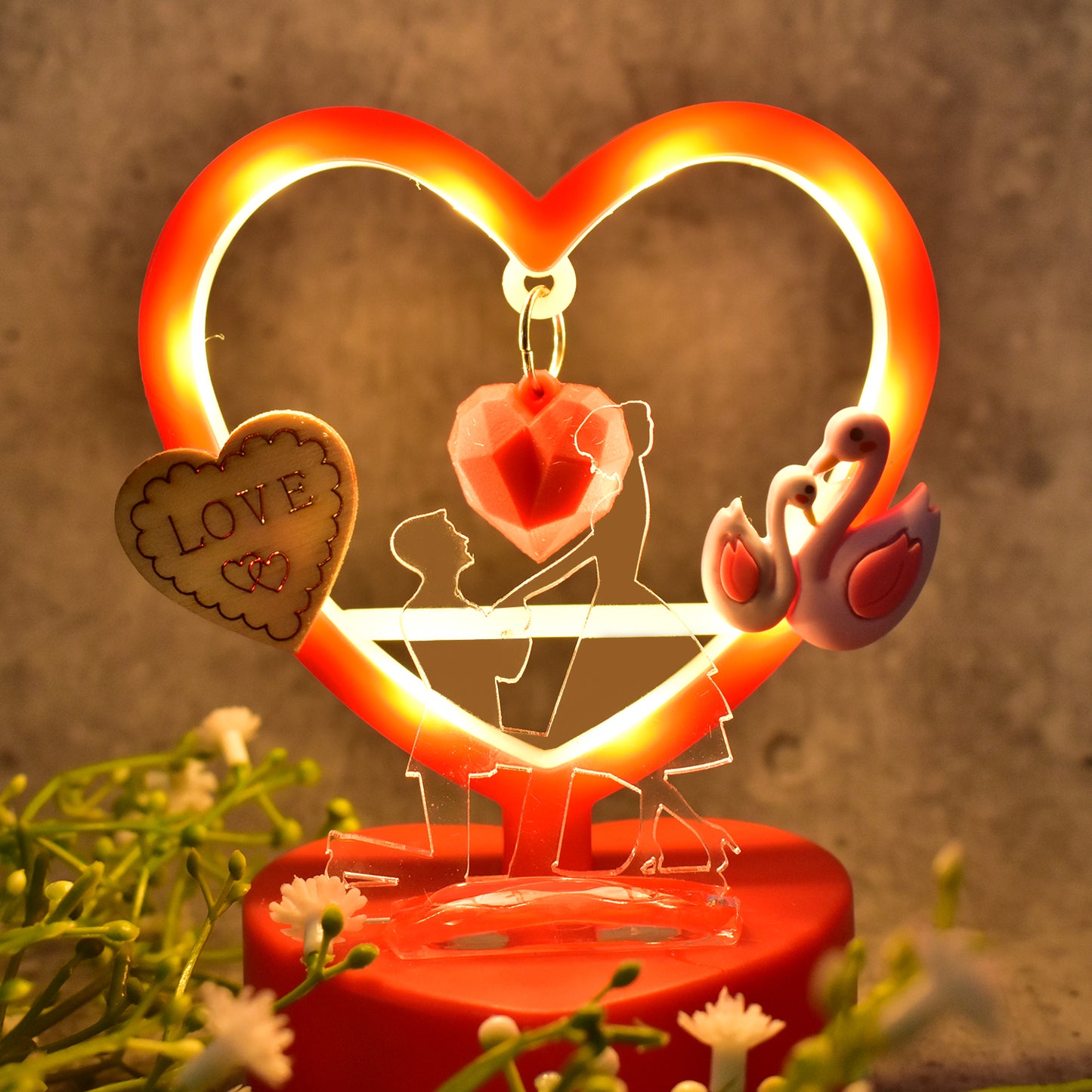 Heart-shaped Decorative Love Showpiece (1 Pc) - Happy Price - Image 6