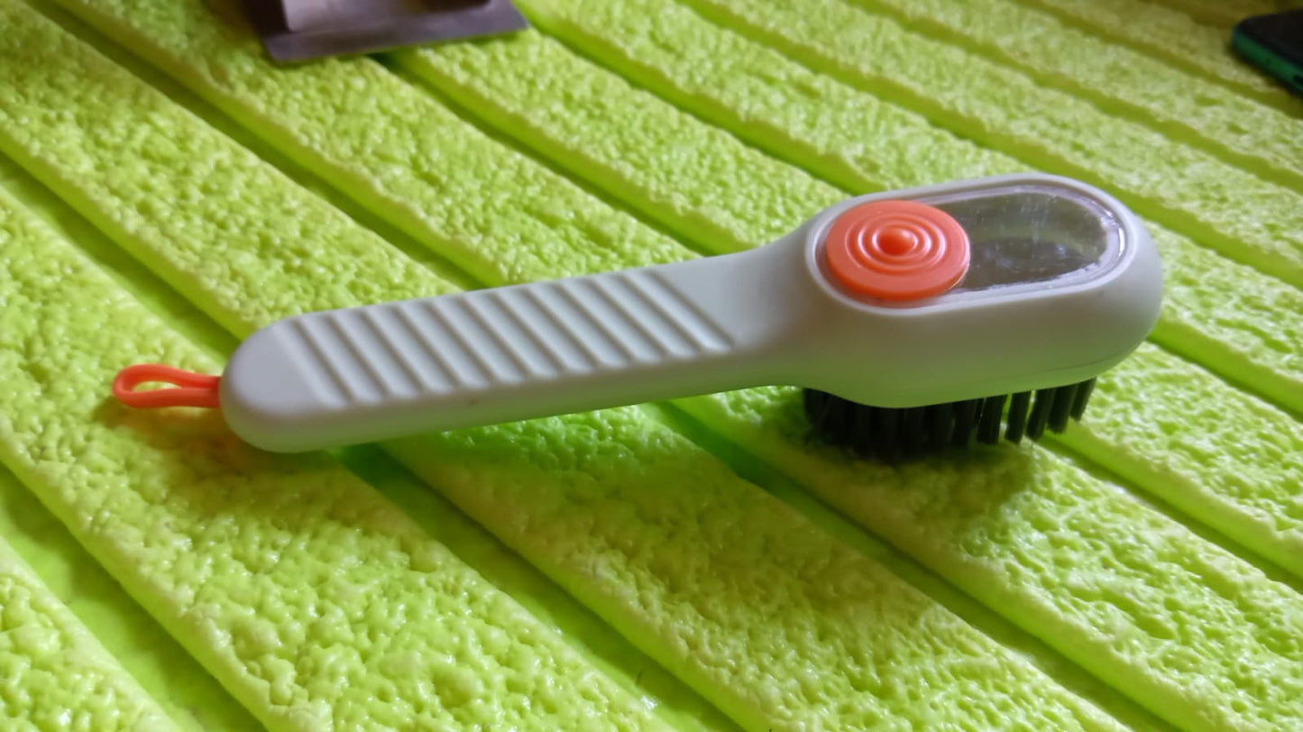 Multifunctional Scrubbing Brush With Liquid Soap Dispenser Cleaning Brush With Liquid Soap Dispenser Shoe Brush For Cleaning Cloth Cleaning Brush With Handleliquid Shoe Brush For Shoe Clothes (1 Pc) - Happy Price - Image 7