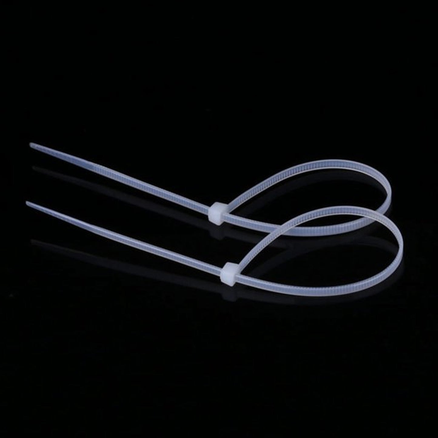 6 Inch Heavy Duty Nylon Cable Ties - Pack of 100 Black - Happy Price - Image 2