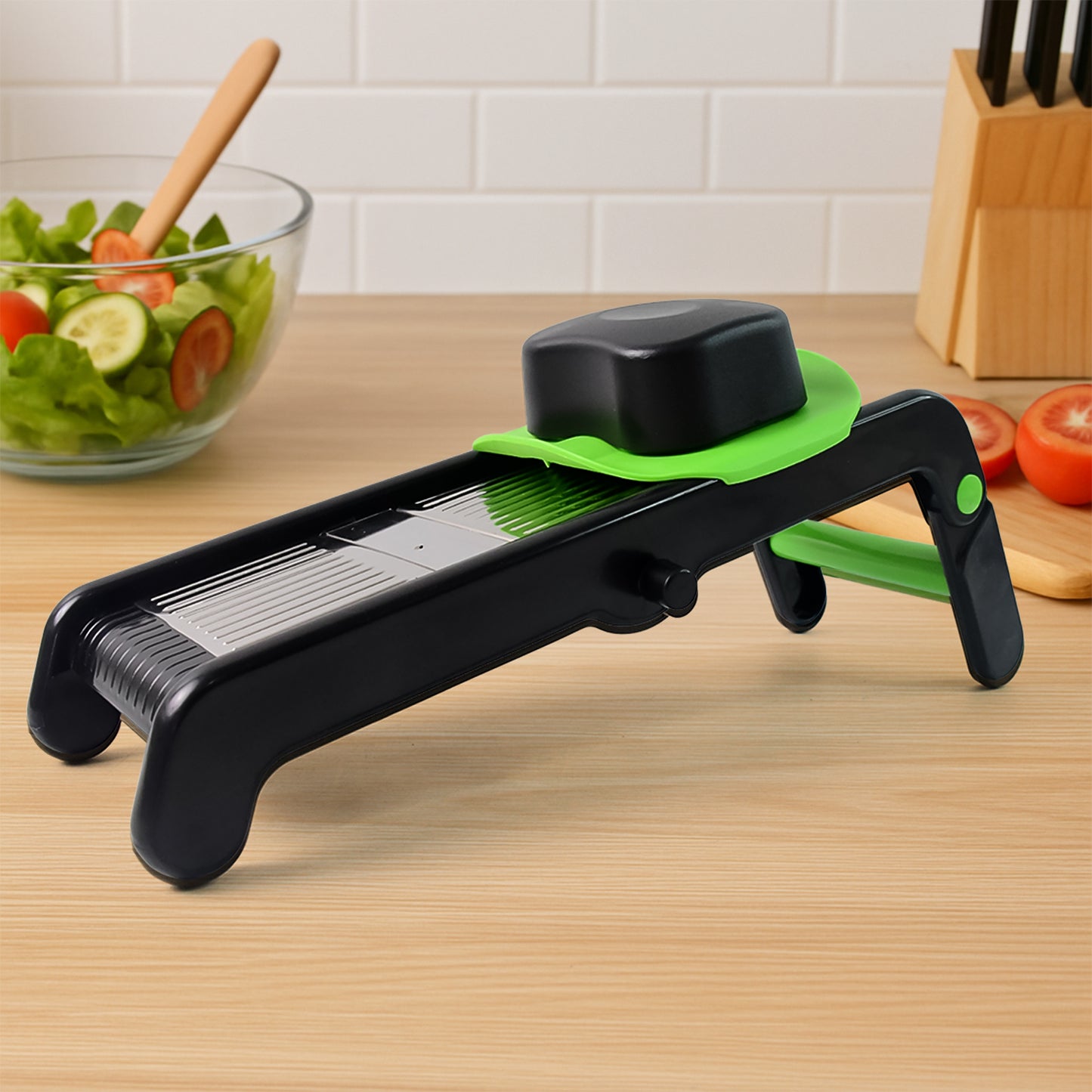 Adjustable Vegetable Slicer with Stainless Steel Blades - 1mm to 6mm Thickness - Happy Price - Image 5
