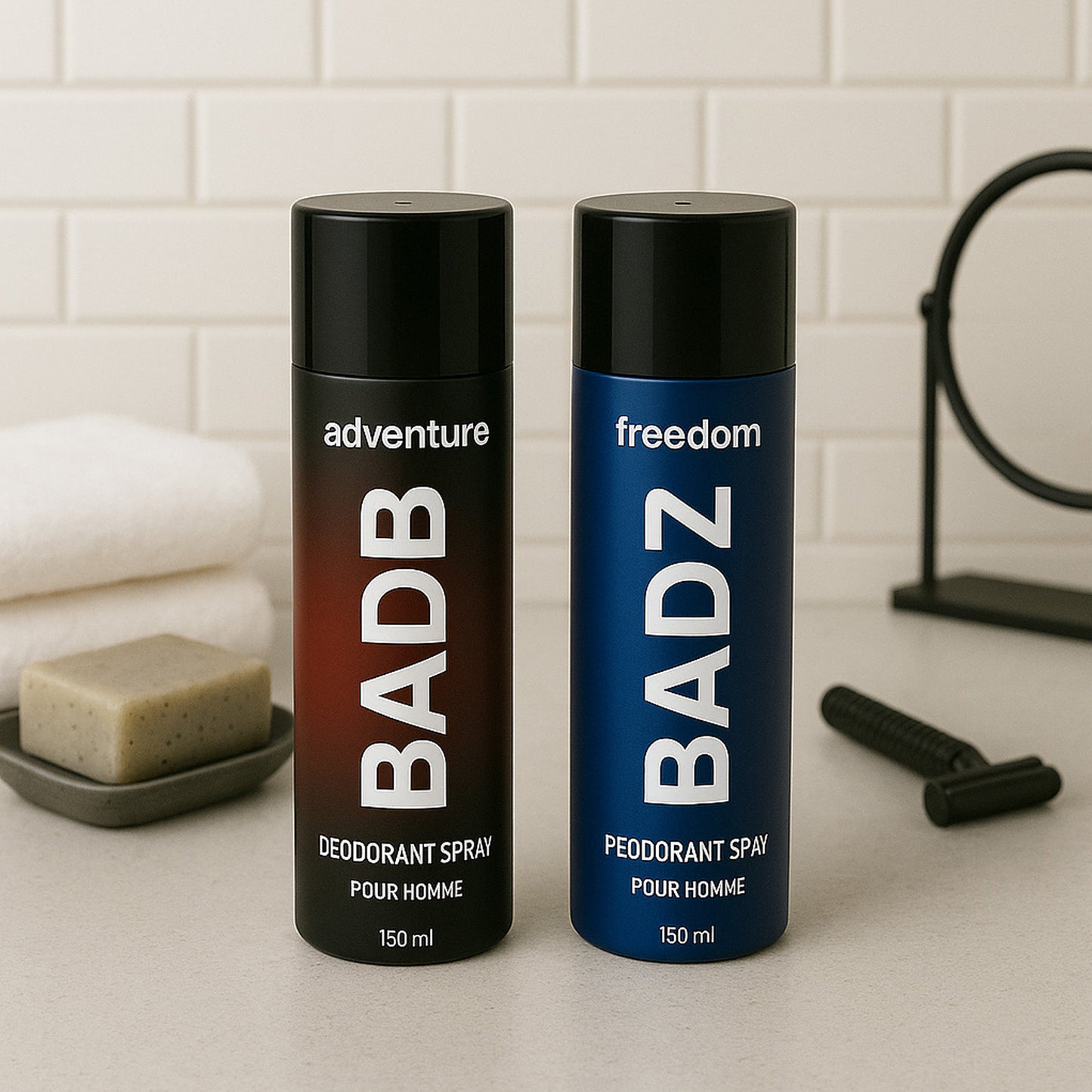Mens Deodorant Body Spray 150ml (Adventure Freedom Variant 1 Pc Random Mix) - Happy Price - Image 2