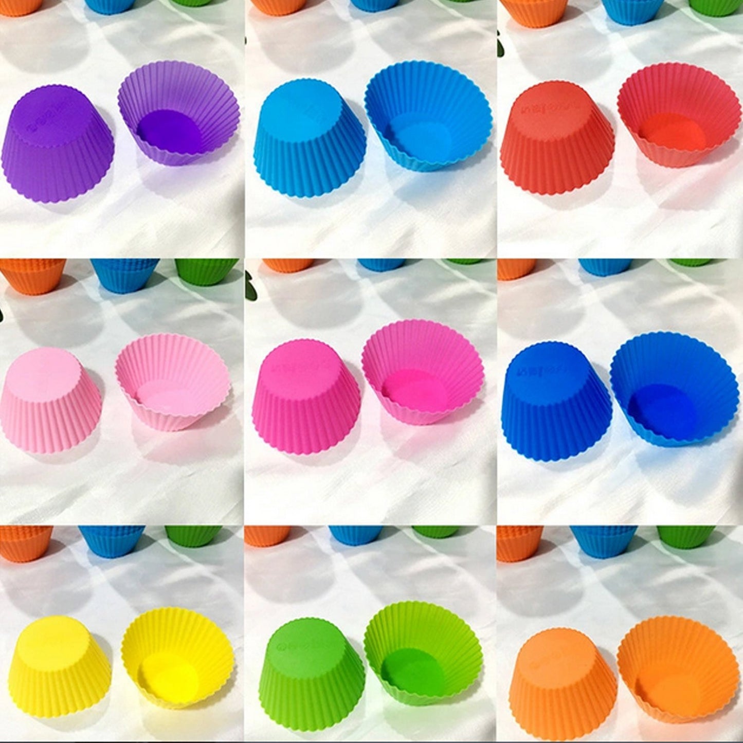 Silicone Cupcake Shaped Baking Mold Fondant Cake Tool Chocolate Candy Cookies Pastry Soap Moulds - Happy Price - Image 2
