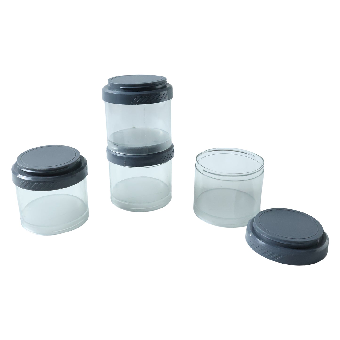 Stackable Modular Storage Containers (4 Pc Set) - Airtight & Transparent Kitchen Organizers - Great Price - Image 4