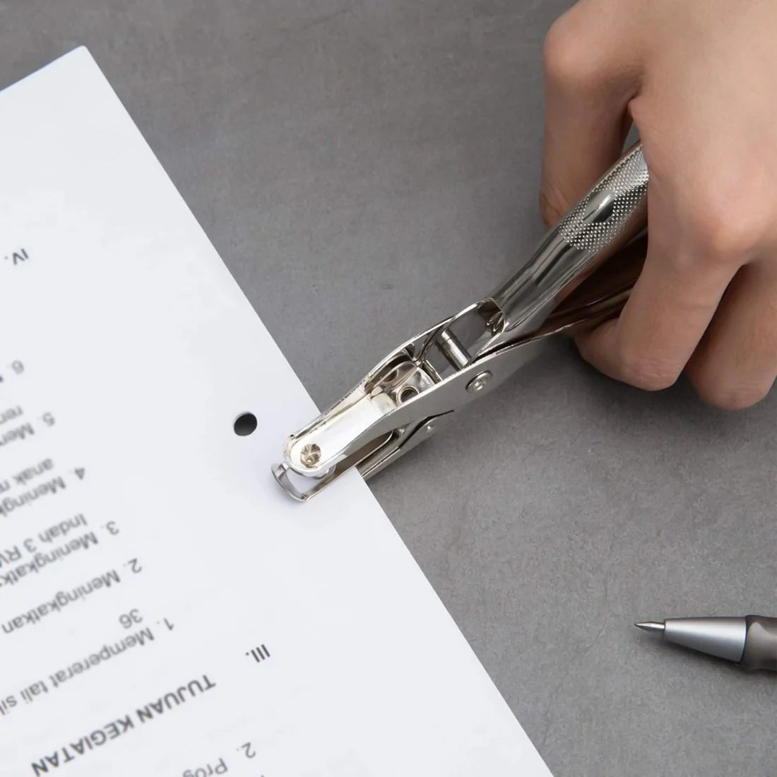 Hole Punch Crafts Single Hole Puncher Hole Puncher Whole Puncher Paper Hole Office Puncher Office Supply Paper Cutter - Happy Price - Image 4