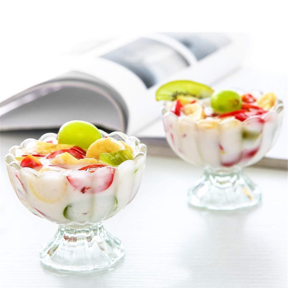 Glass Dessert Bowls for Ice Cream & Fruit - Set of 6 - Happy Price - Image 2