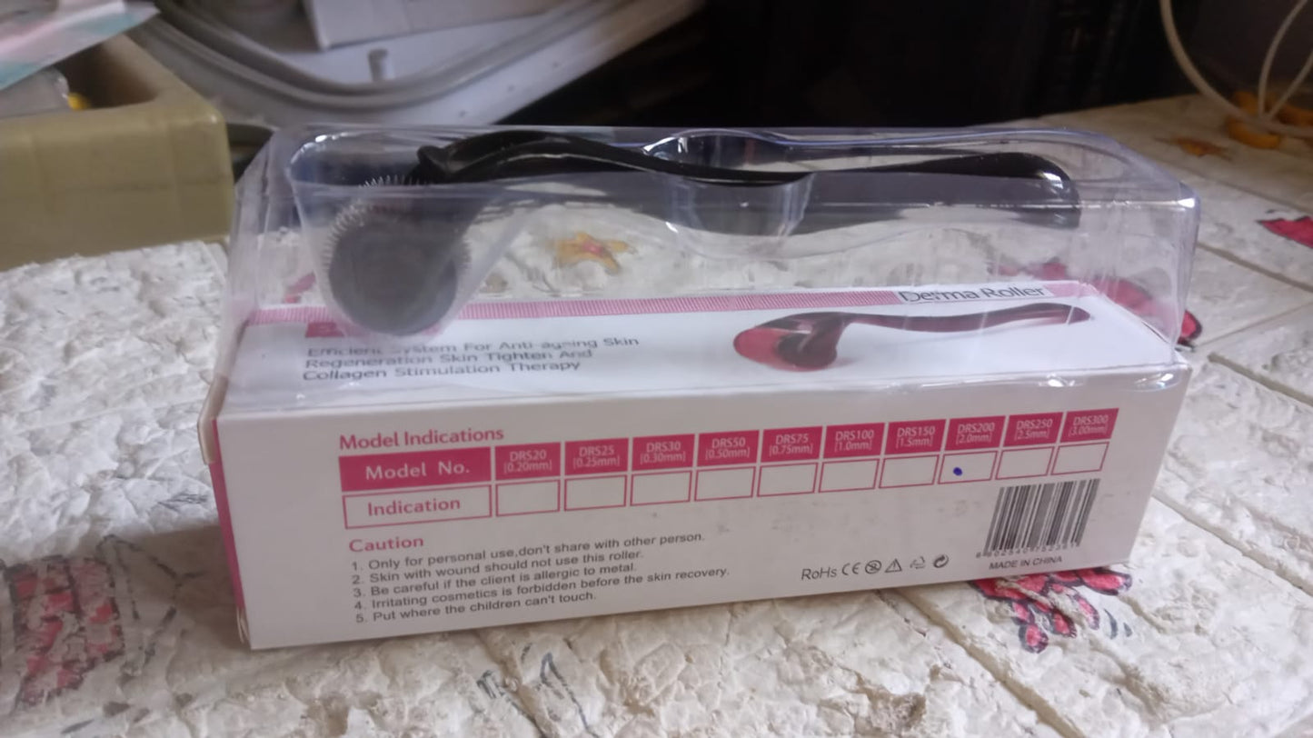 Derma Roller Anti Ageing And Facial Scrubs Polishes Scar Removal Hair Regrowth (2 Mm) - Happy Price - Image 7