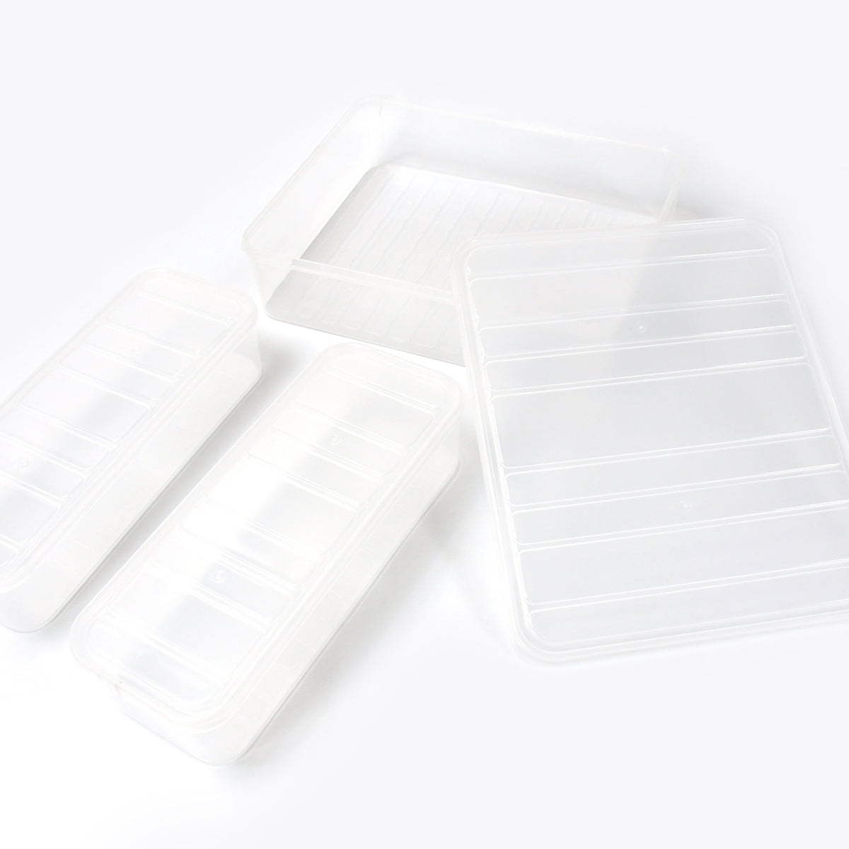 3 Pcs Stackable Plastic Food Containers for Fridge & Freezer Storage - Happy Price - Image 4