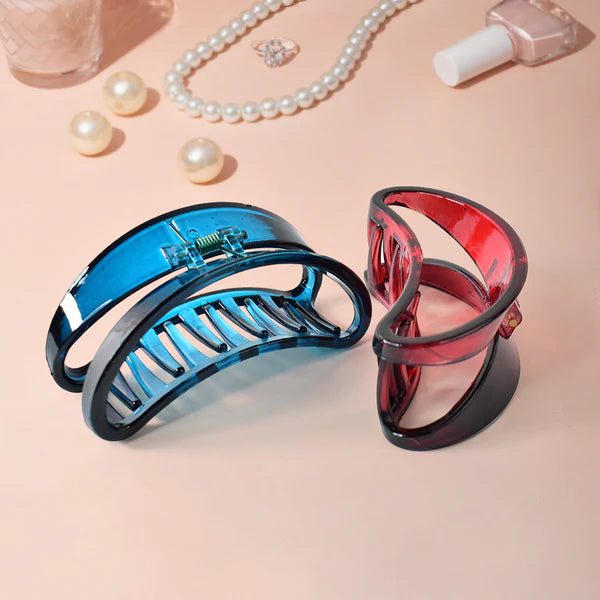 Plastic Hair Clamp Grip Simple Matte Hair Barrette Clamp (1 Pc) - Happy Price - Image 2