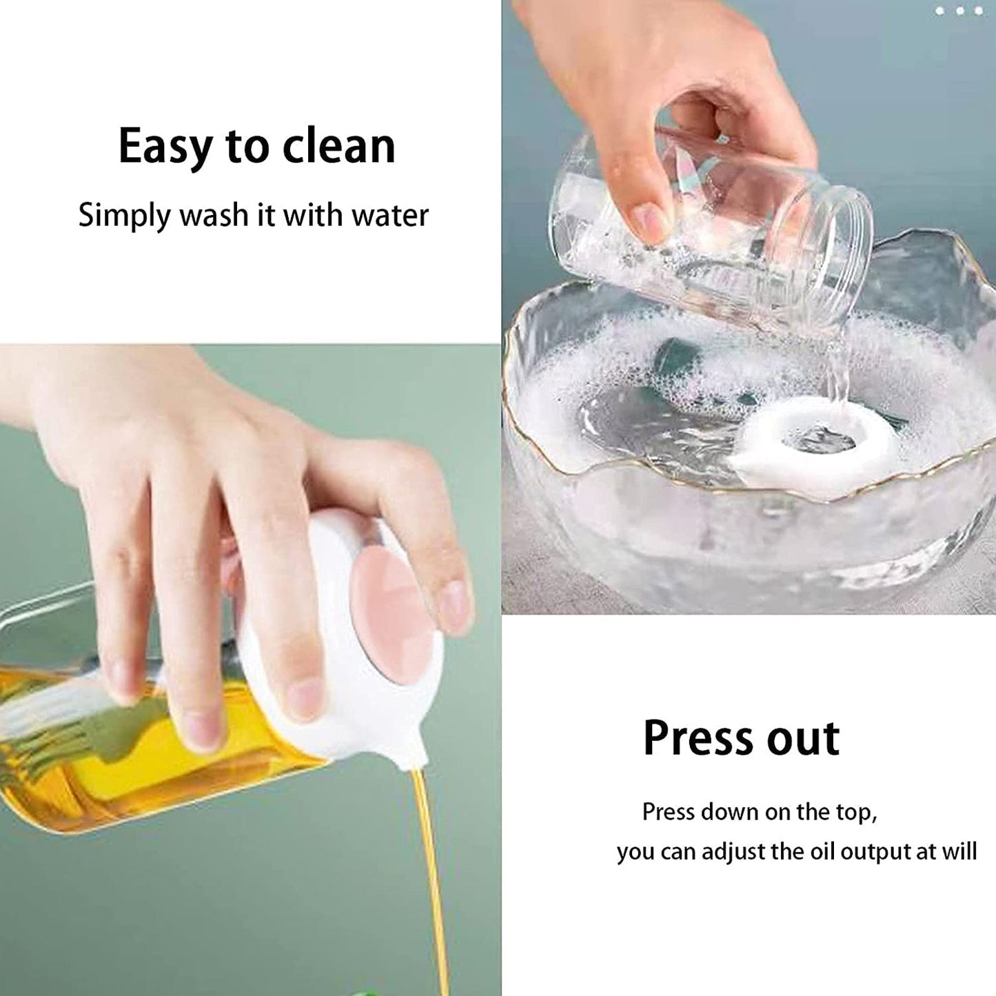 Oil Dispenser With Silicone Oil Brush (1 Pc With Brush 250 Ml Approx) - Happy Price - Image 4