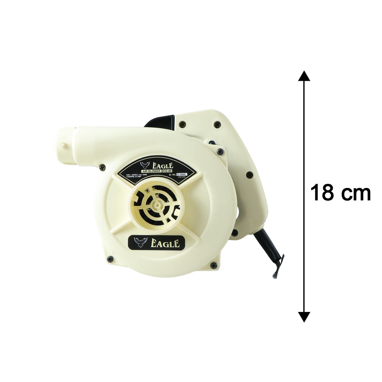 Eagle EG40 Electric Air Blower 500W - Powerful Dust Cleaner for Home & Electronics (1 Pc) - Great Price - Image 5