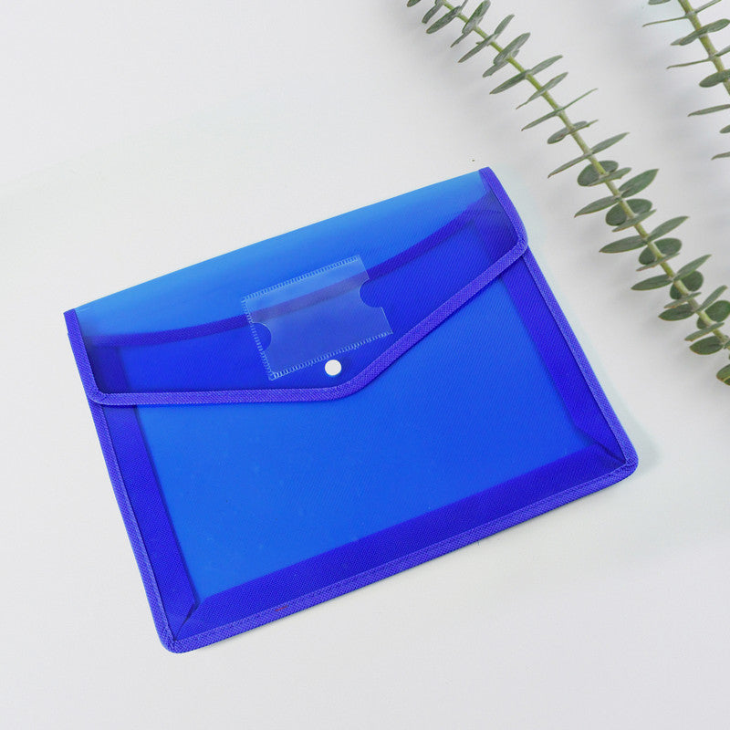 Transparent A4 Document Folder with Button Closure - 1 Pc Mix Color - Happy Price - Image 4