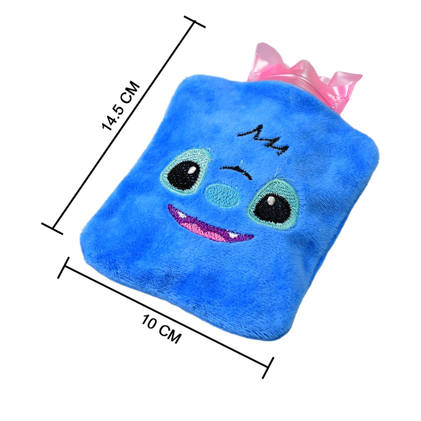 Blue Stitch Small Hot Water Bag With Cover For Pain Relief Neck Shoulder Pain And Hand Feet Warmer Menstrual Cramps. - Happy Price - Image 4