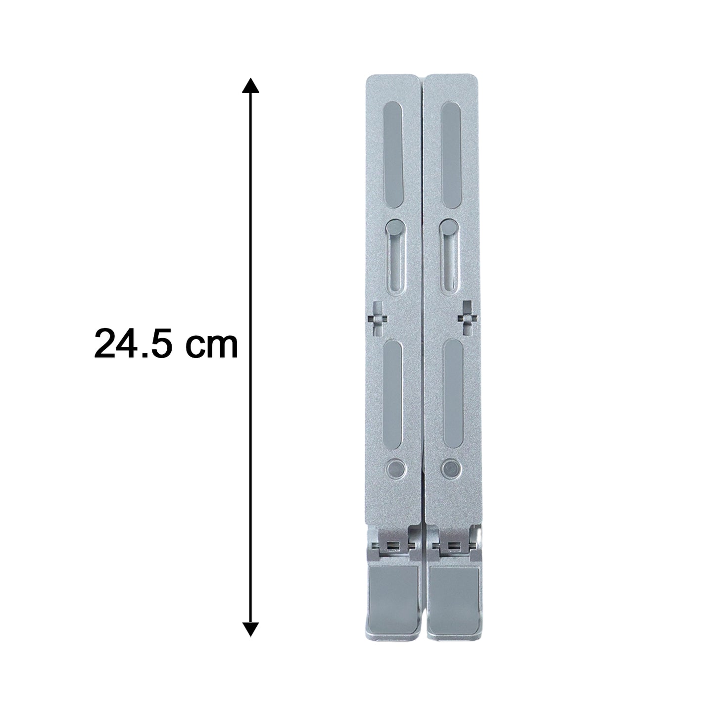 Adjustable Aluminium Laptop Stand - Foldable & Portable Desk Riser (1 Set) - Great Price - Image 5