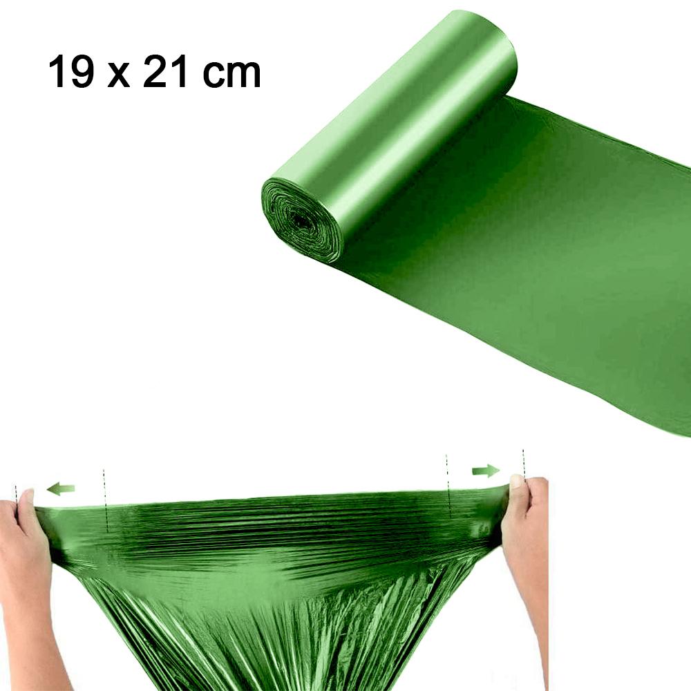 Bio-degradable Eco Friendly Garbagetrash Bags Rolls (19 X 21) (Green) - Happy Price - Image 2