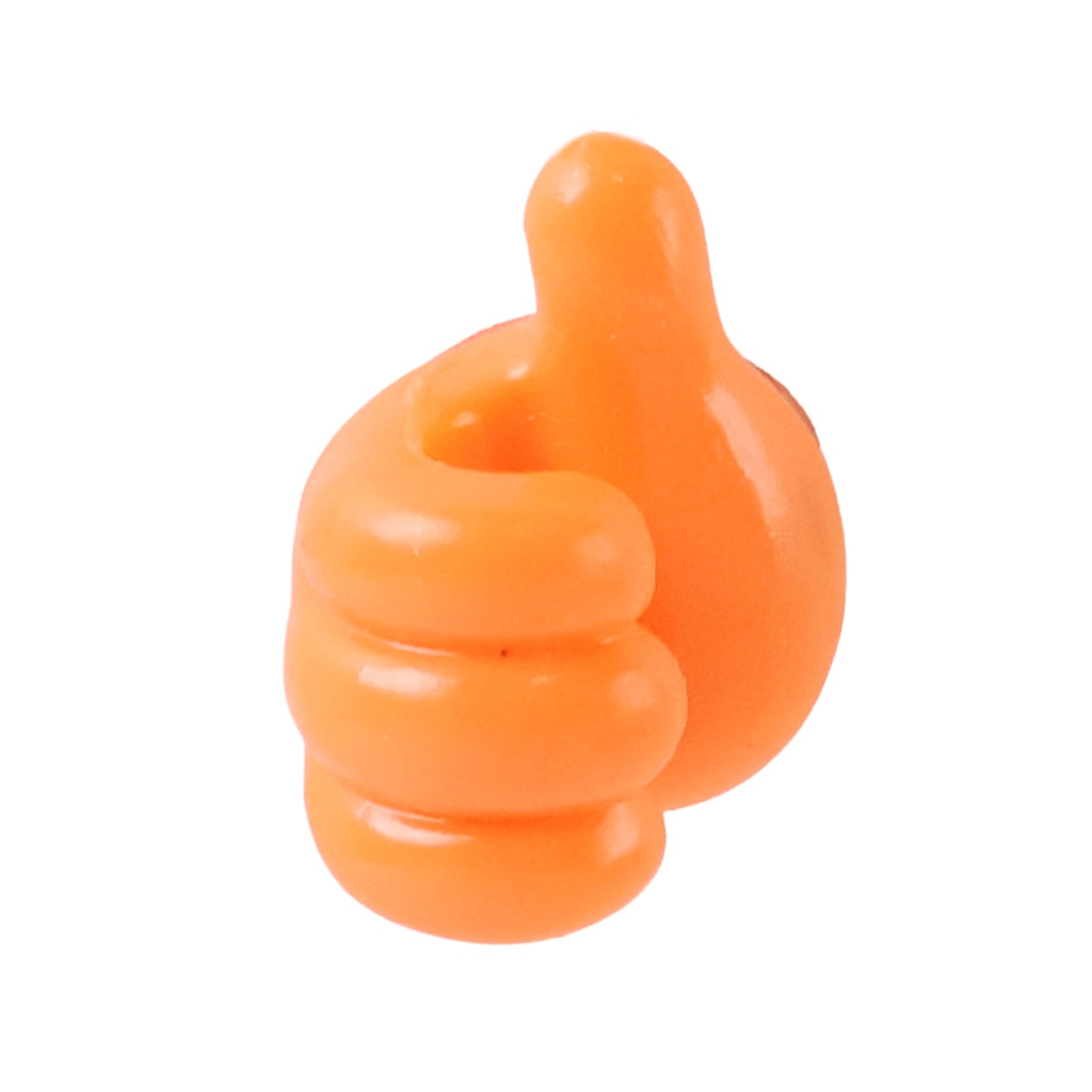Orange Silicone Hand Shape Wall Hook for Keys & Cables - 1 Pc - Happy Price - Image 2