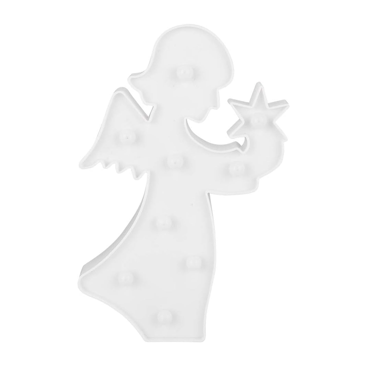 Angel Shaped LED Decorative Night Light - Battery Operated (1 Pc) - Happy Price - Image 2