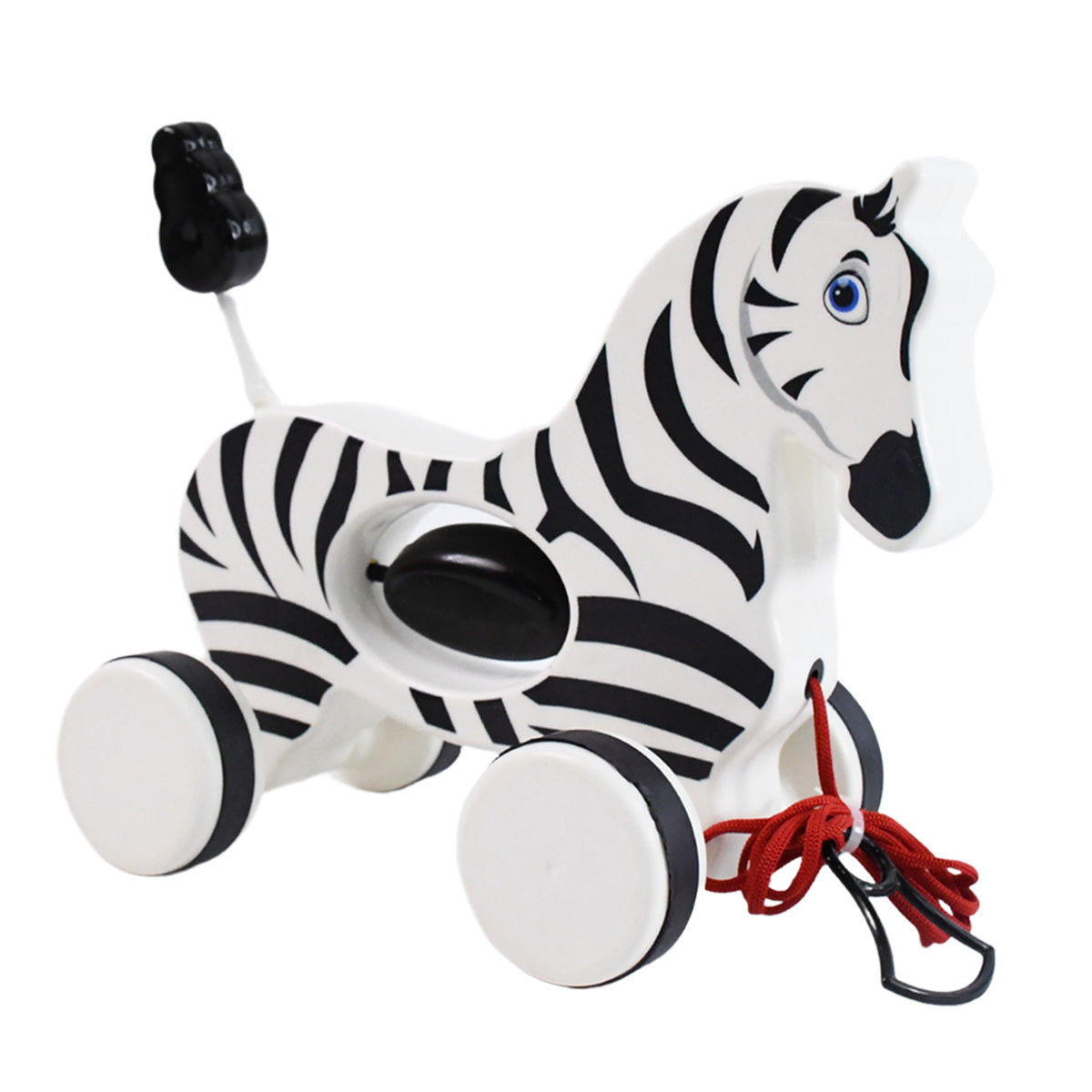 Zebra Pull Along Toy Baby Early Walking Pull Toy Rope Toy For Babies Walking Toy - Happy Price - Image 4