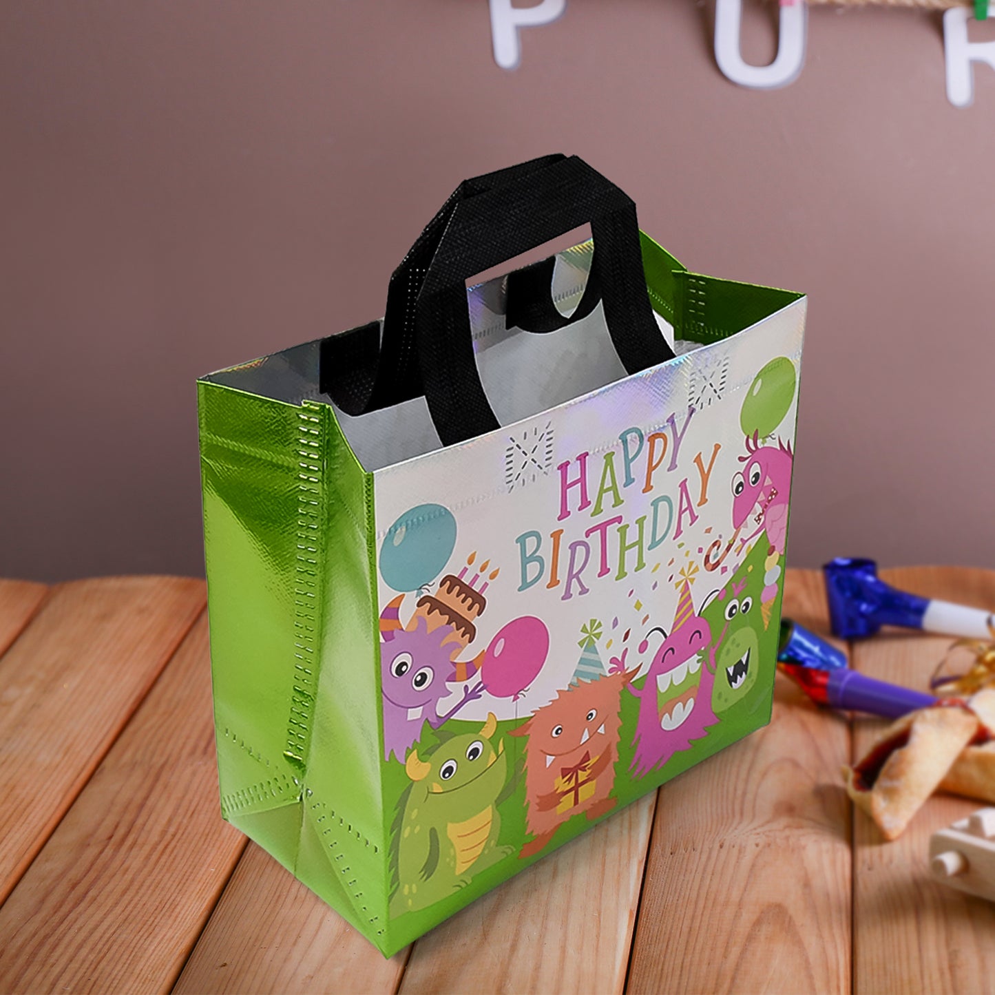 Birthday Gift Bag Reusable Party Gift Bags (1 Pc Mix Design) - Happy Price - Image 4